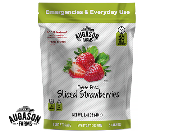 AF: Freeze-Dried Sliced Strawberries Pouch